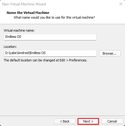 Virtual machine name workstation