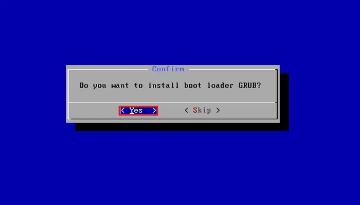 install bliss os boot loader grub