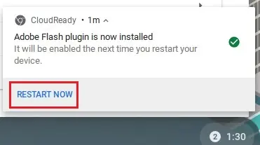 cloudready plugin installed