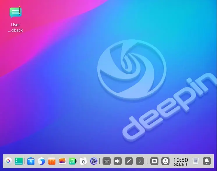 deepin OS desktop