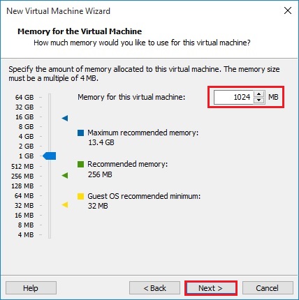 virtual machine memory vmware workstation