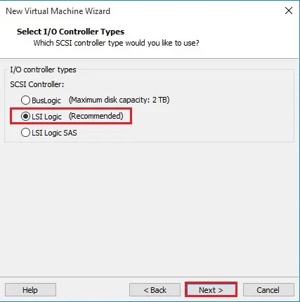 vmware workstation scsi controller