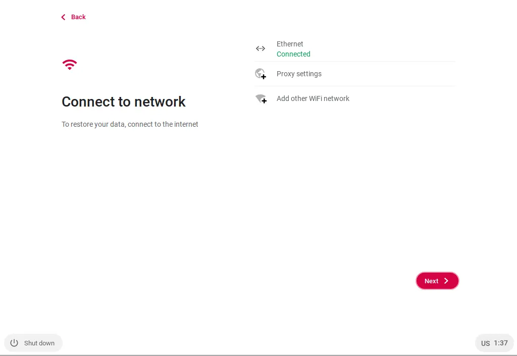 Android fydeos connect to network