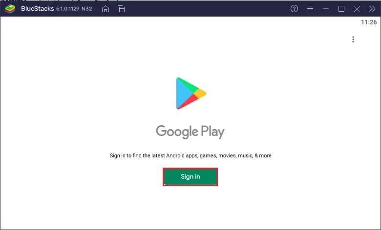 Bluestacks google play store