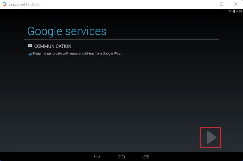 Google services Leapdroid