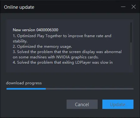 LDPlayer online update