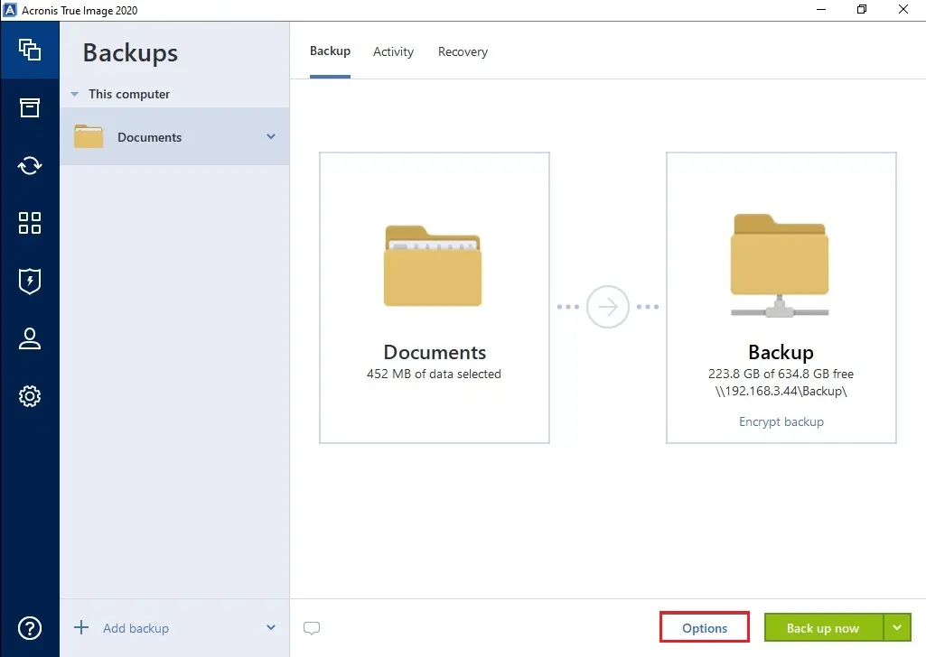 acronis 2020 backup