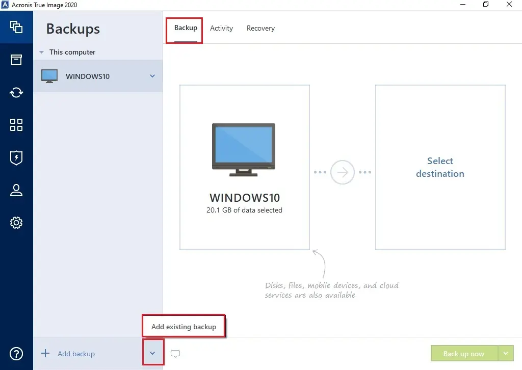 acronis 2020 backup