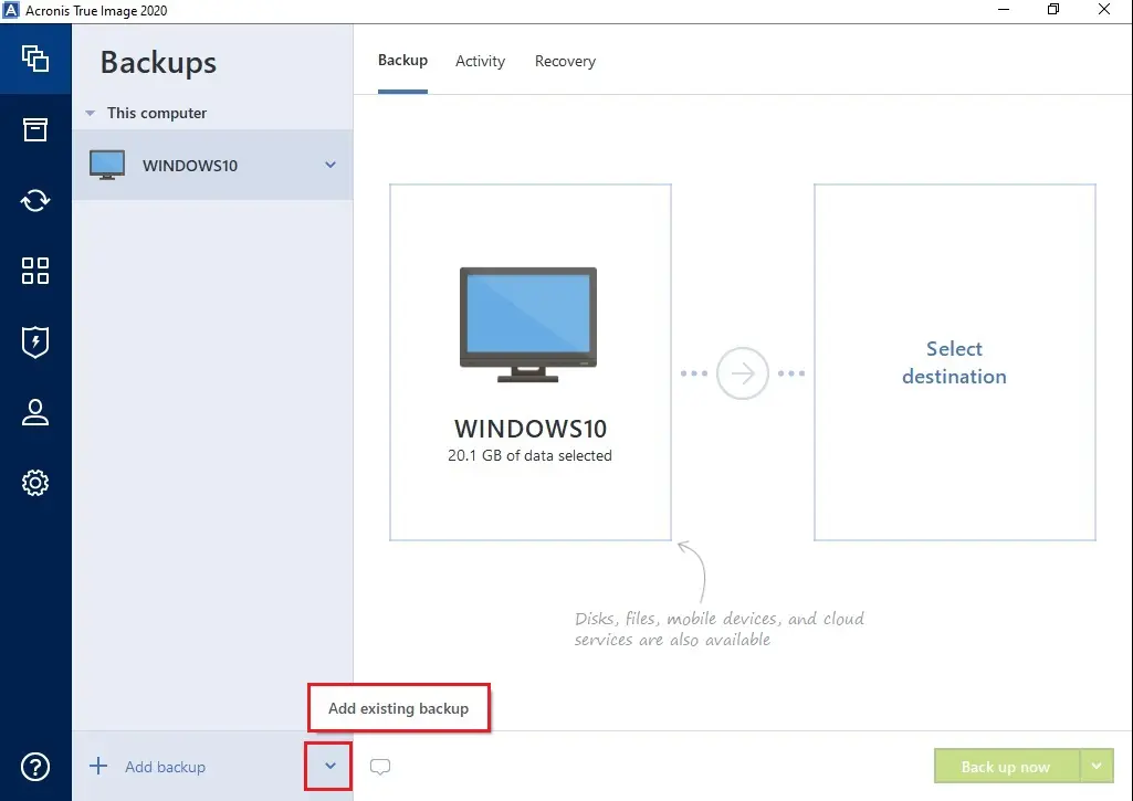 acronis 2020 backup