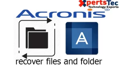 acronis restore files and folder