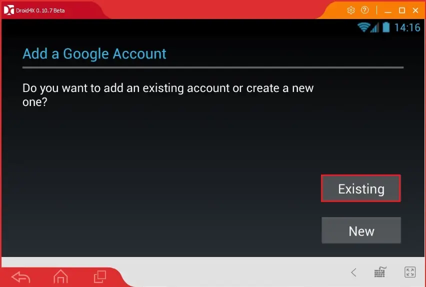 droid4x add google account