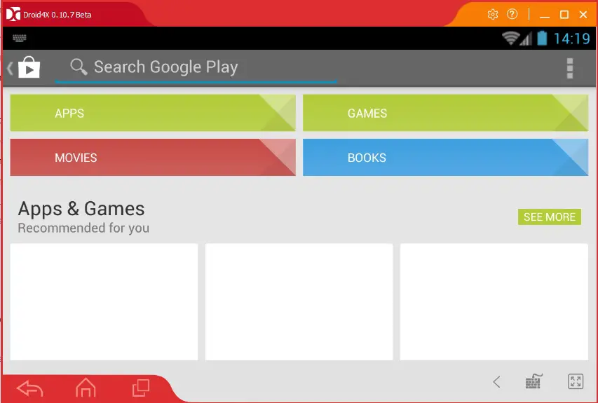 droid4x play store