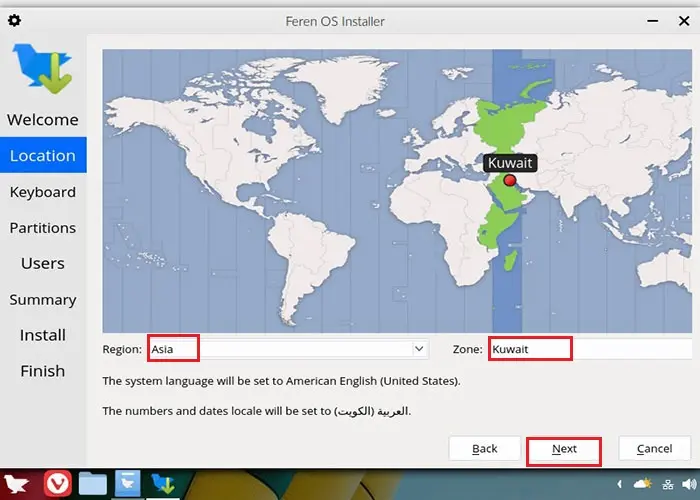 feren os installer location