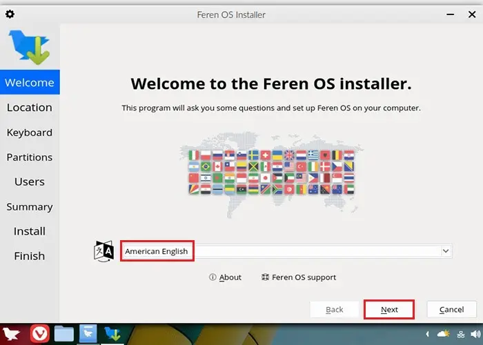 feren os installer