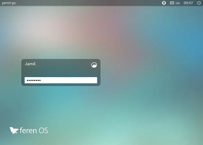 feren os username password