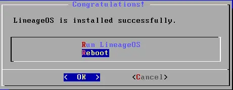 lineage os installed successfully