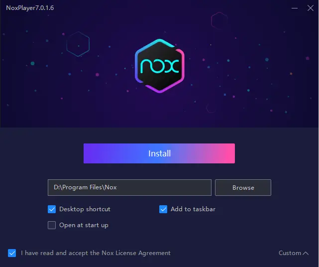 Install Nox Player Android