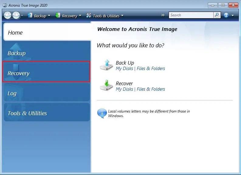 acronis 2020 bootable media home