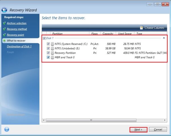 how to recover from image to hdd acronis true image