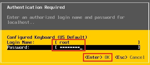 esxi 6.7 authentication required