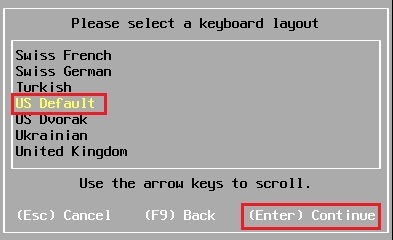 keyboard layout esxi 6.7