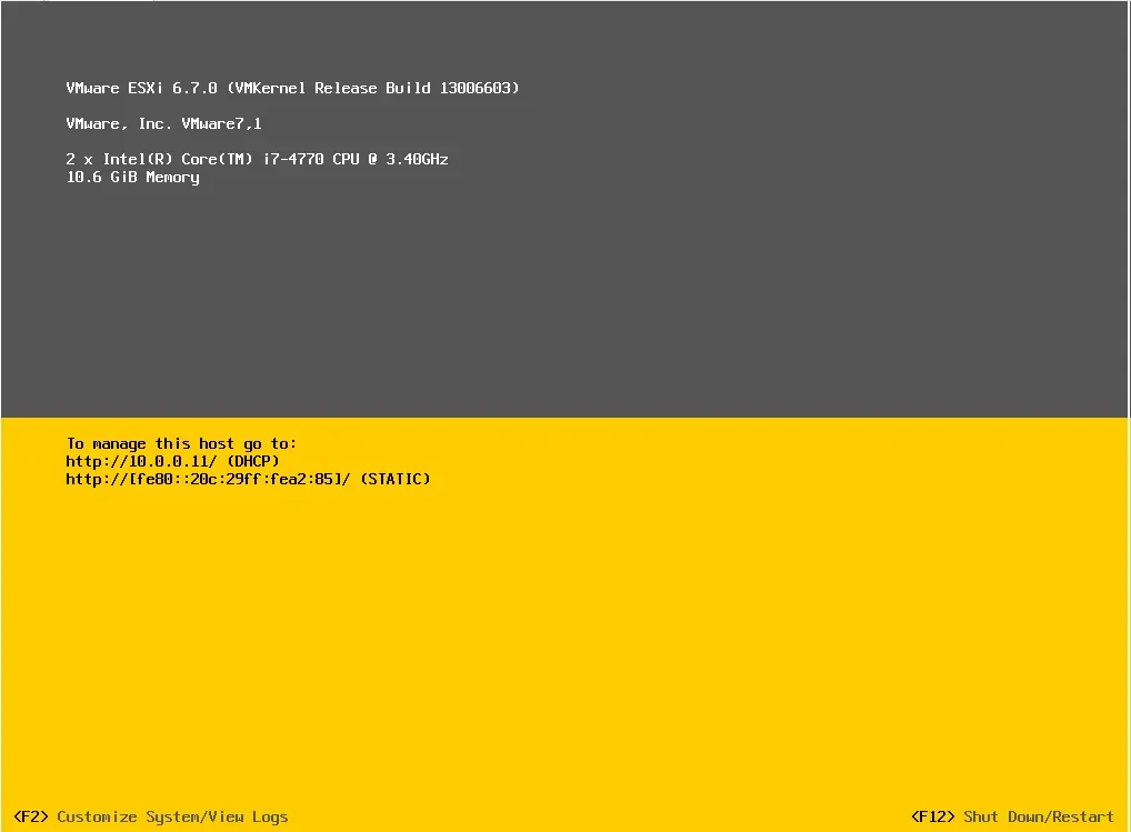 vmware esxi 6.7