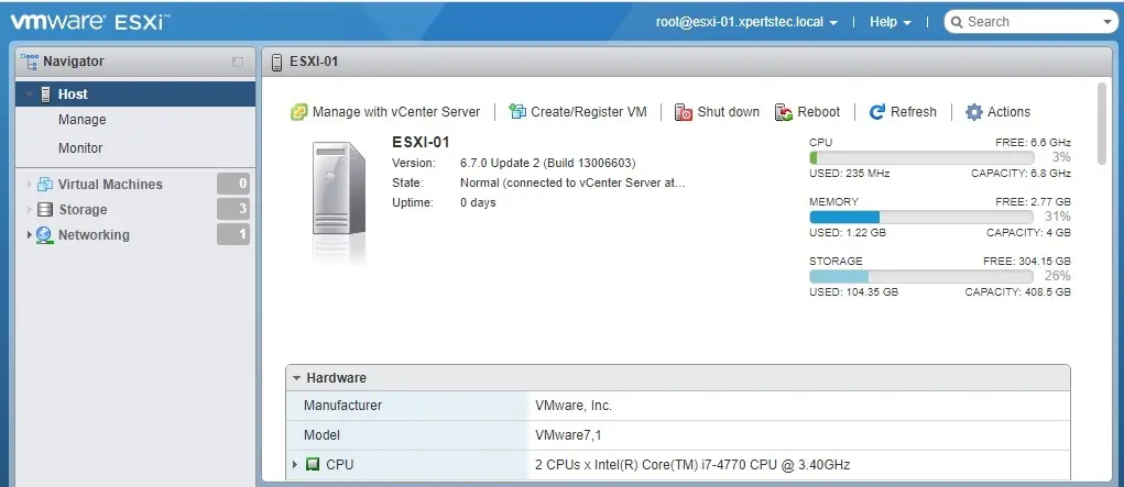 vsphere web client login