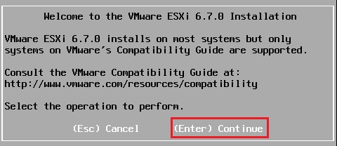installing programs on os vmware esxi 6.7