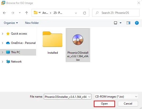 Browse PhoenixOSInstaller