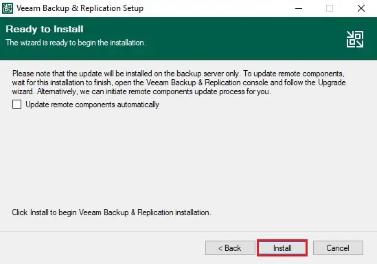 Veeam Ready to Upgrade