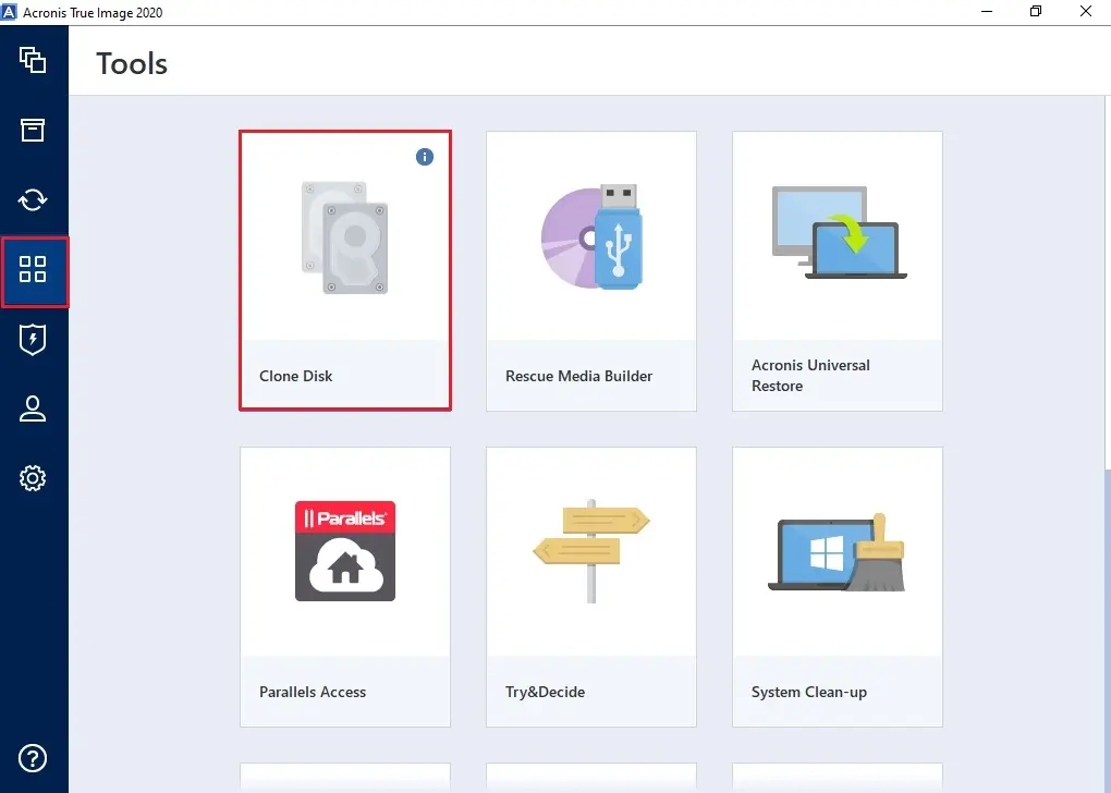 acronis ture image tools