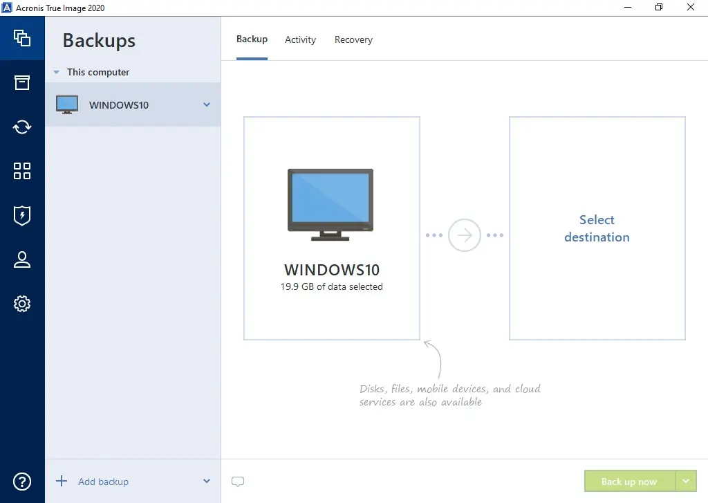 acronis ture image 2020 backup