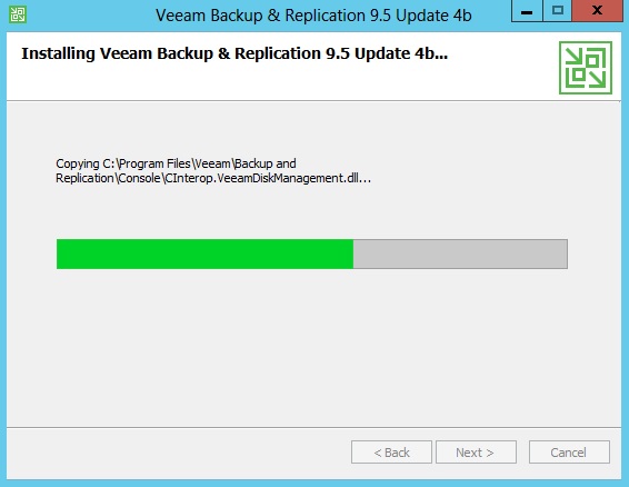 install veeam update 4b