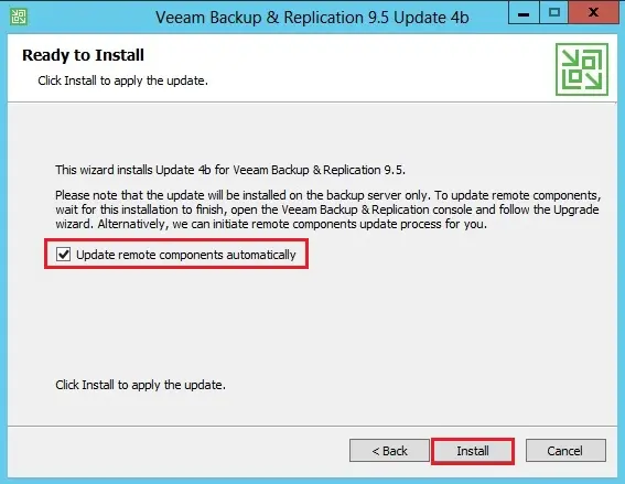 install veeam update 4b 