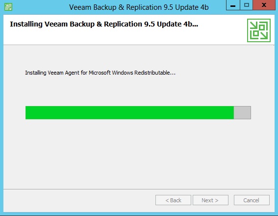 installing veeam update 4b agent