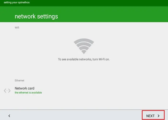 openthos os network settings