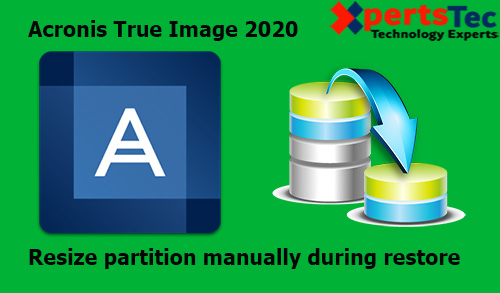 acronis true image partition size