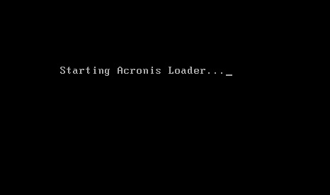 starting acronis loader