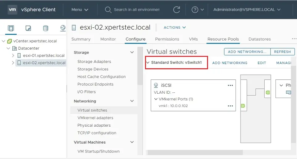 vcenter 7 virtual switch