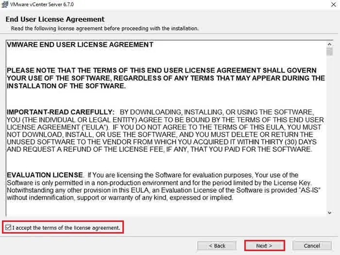 vmware end user license agreement