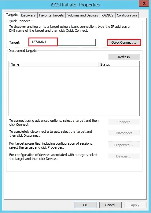 iscsi initiator properties