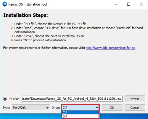 remix os installation steps