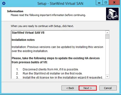 install starwind information