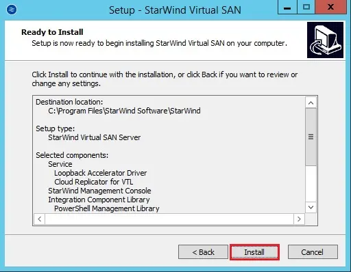 setup starwind install