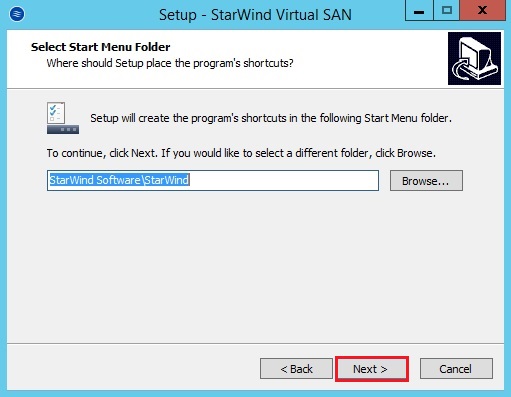 setup starwind menu