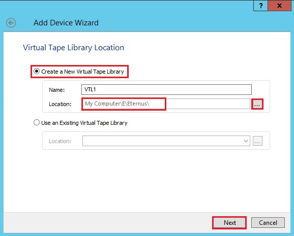 starwind virtual tape wizard new vtl