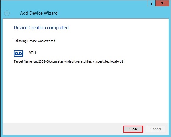 starwind virtual tape vtl1