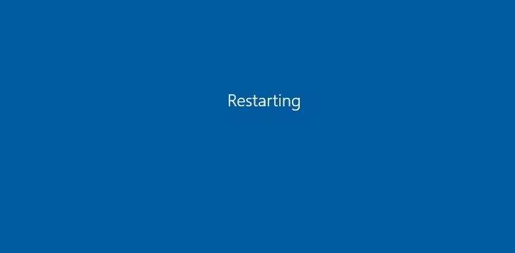 restart or shutdown message