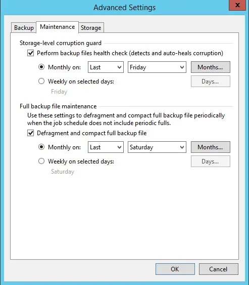 veeam agent backup advanced settings