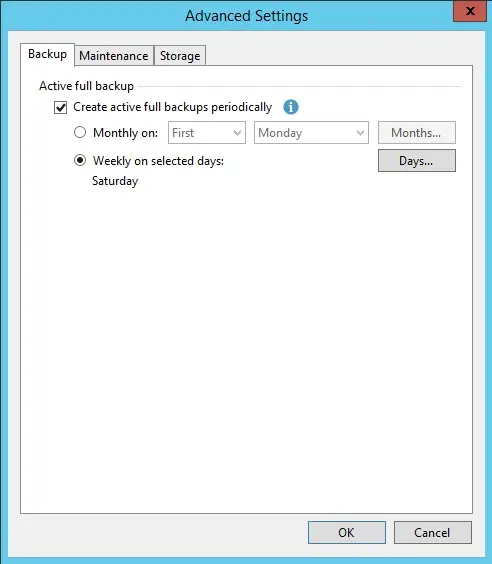 veeam agent backup advanced settings